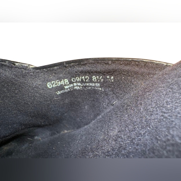 Clarks Bendables Clogs EUC Black Leather Slip On Size 8 1/2 - Picture 6 of 7